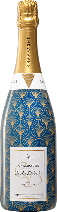 Bouteille de champagne CP Création